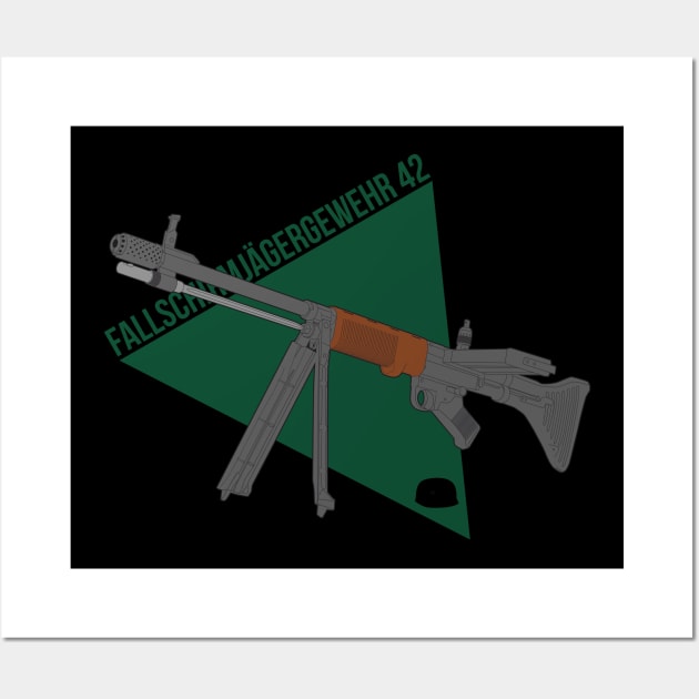 Assault rifle of German paratroopers WW2 FG-42 Wall Art by FAawRay